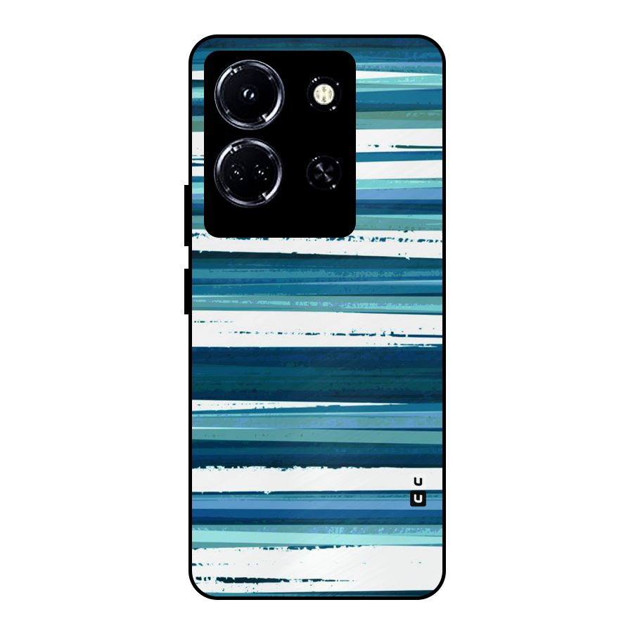 Simple Soothing Lines Metal Back Case for Infinix Note 30 5G