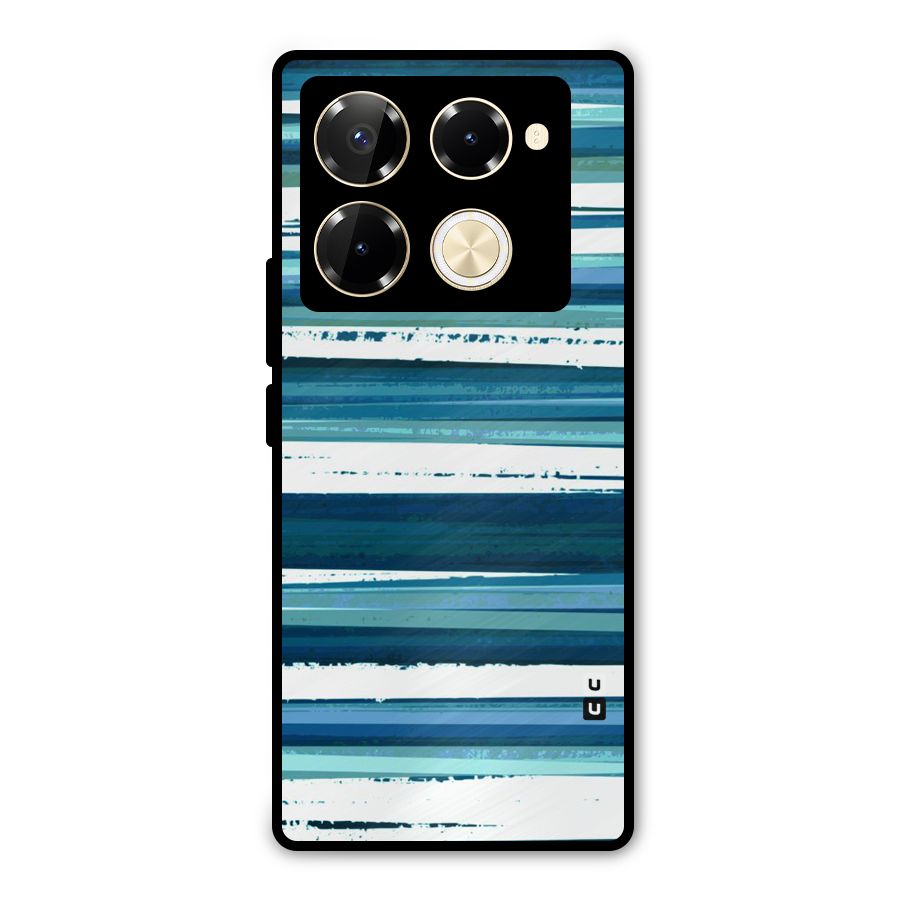 Simple Soothing Lines Metal Back Case for Infinix Note 40 Pro Plus
