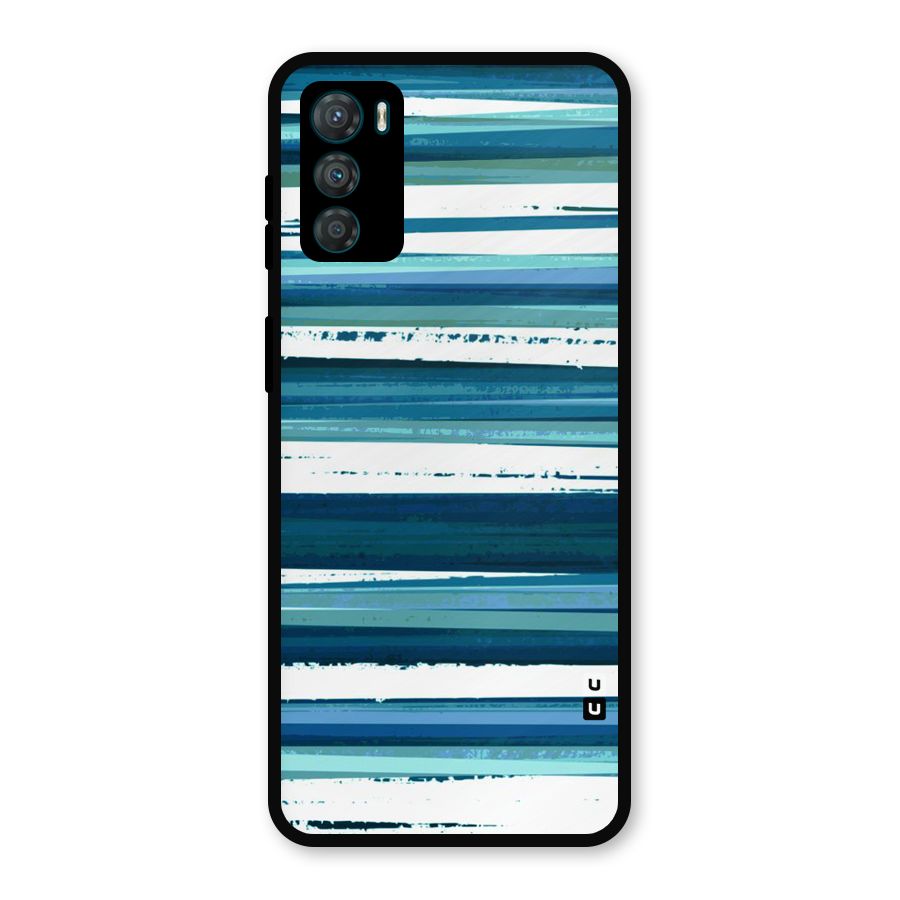 Simple Soothing Lines Metal Back Case for Moto G42