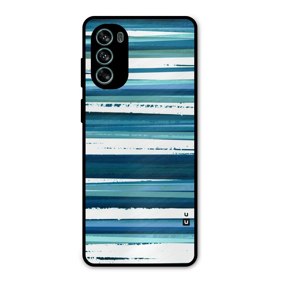 Simple Soothing Lines Metal Back Case for Moto G62