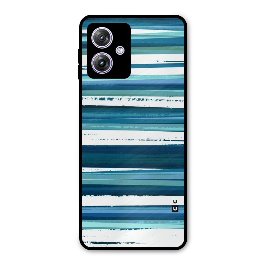 Simple Soothing Lines Metal Back Case for Moto G64