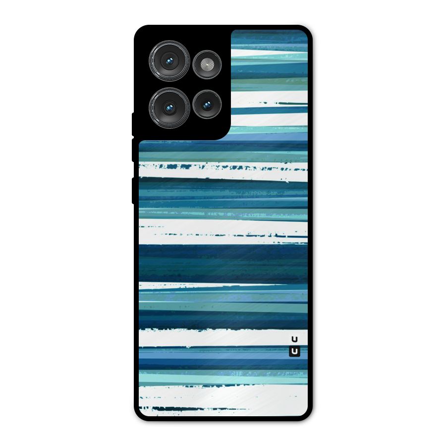Simple Soothing Lines Metal Back Case for Motorola Edge 50