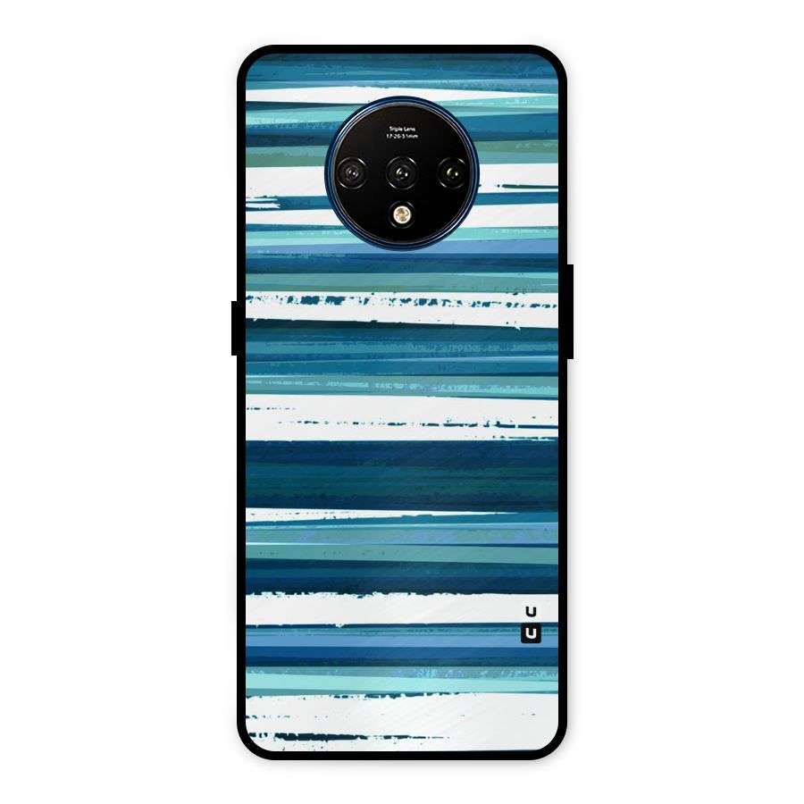 Simple Soothing Lines Metal Back Case for OnePlus 7T