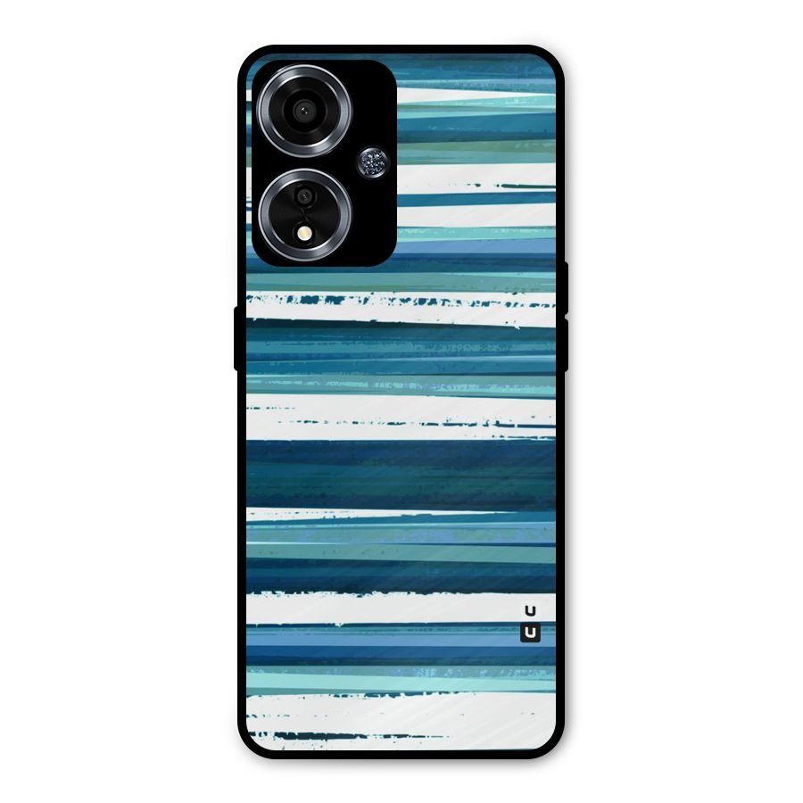 Simple Soothing Lines Metal Back Case for Oppo A59