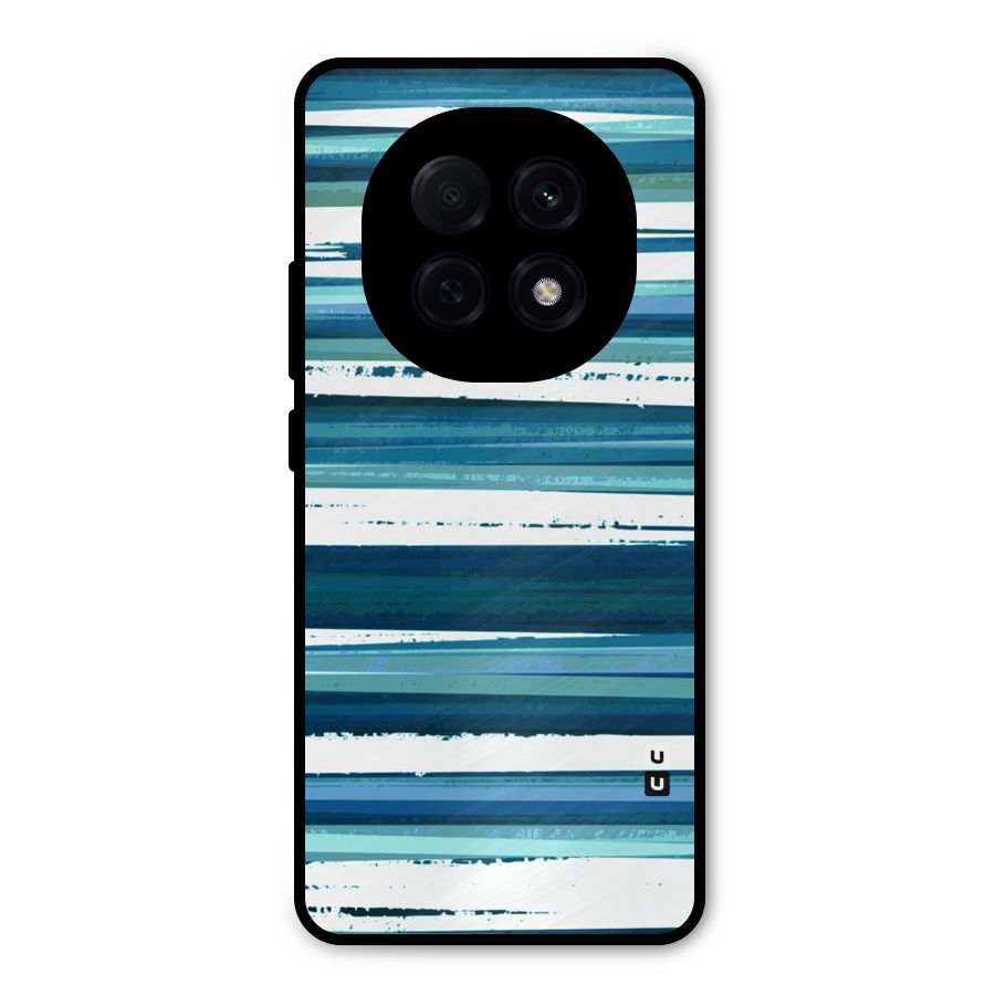 Simple Soothing Lines Metal Back Case for Oppo F29 Pro