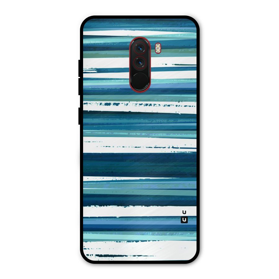 Simple Soothing Lines Metal Back Case for Poco F1