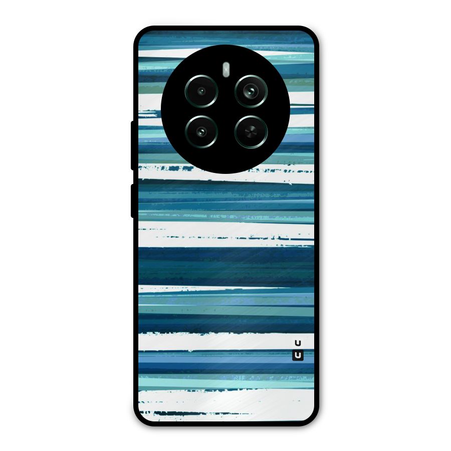 Simple Soothing Lines Metal Back Case for Realme 12 Pro Plus