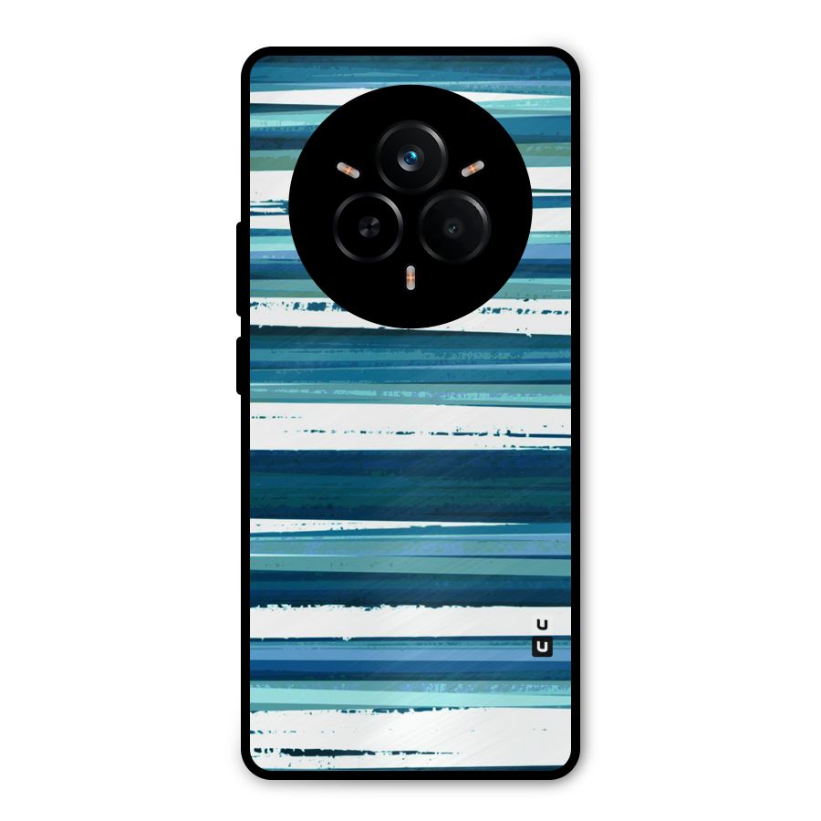 Simple Soothing Lines Metal Back Case for Realme 14 Pro Plus