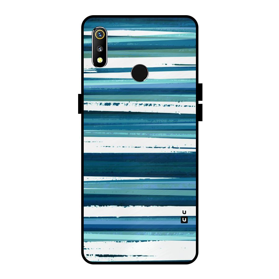 Simple Soothing Lines Metal Back Case for Realme 3i