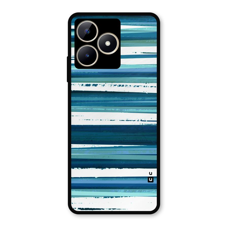 Simple Soothing Lines Metal Back Case for Realme C53