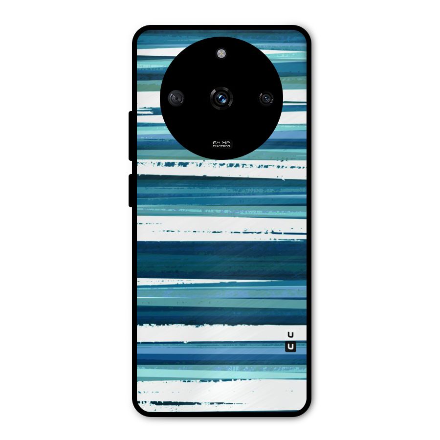 Simple Soothing Lines Metal Back Case for Realme Narzo 60 5G