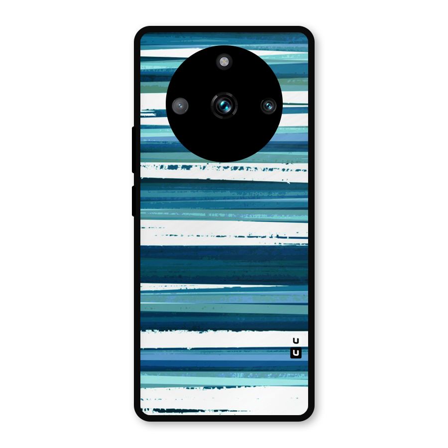 Simple Soothing Lines Metal Back Case for Realme Narzo 60 Pro