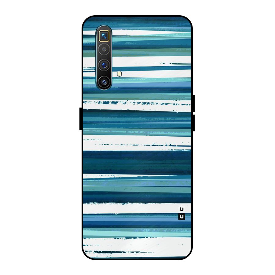 Simple Soothing Lines Metal Back Case for Realme X3