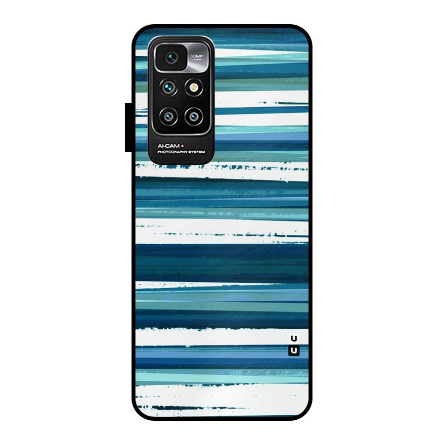 Simple Soothing Lines Metal Back Case for Redmi 10 Prime