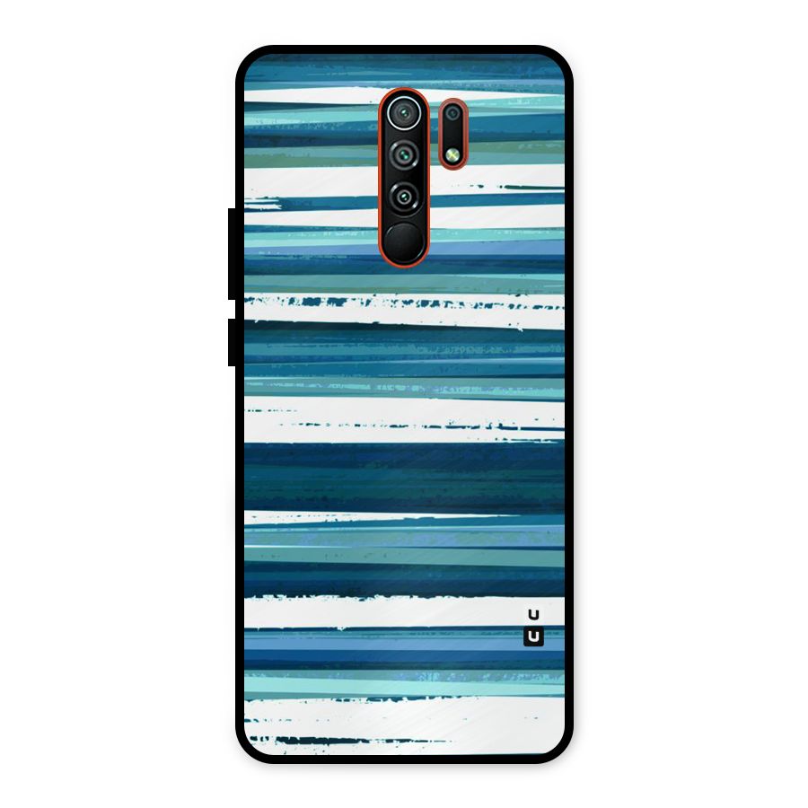 Simple Soothing Lines Metal Back Case for Redmi 9 Prime