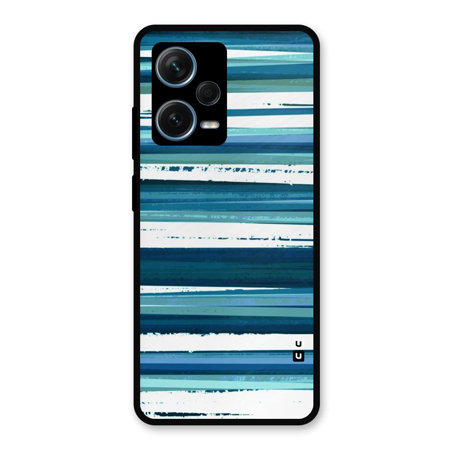 Simple Soothing Lines Metal Back Case for Redmi Note 12 Pro Plus 5G