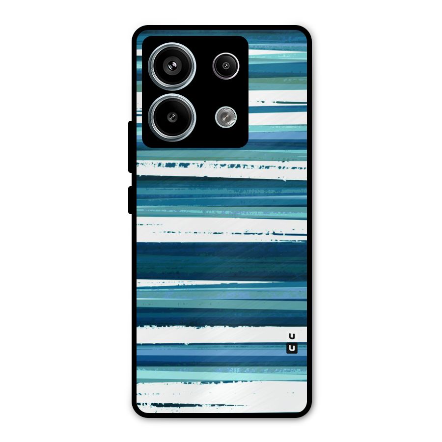 Simple Soothing Lines Metal Back Case for Redmi Note 13 Pro 5G