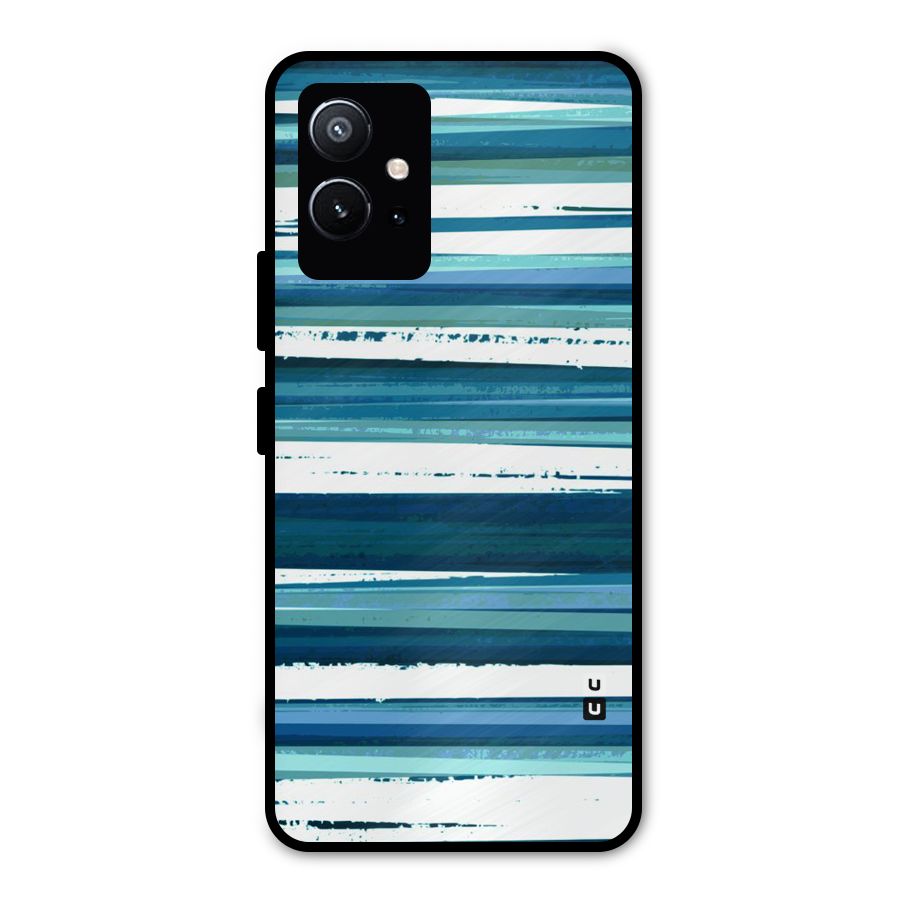 Simple Soothing Lines Metal Back Case for Vivo T1 5G