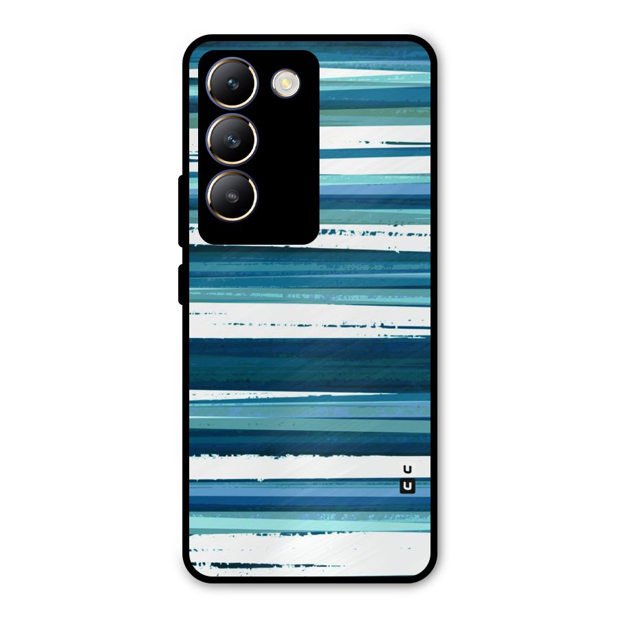 Simple Soothing Lines Metal Back Case for Vivo T3 5G