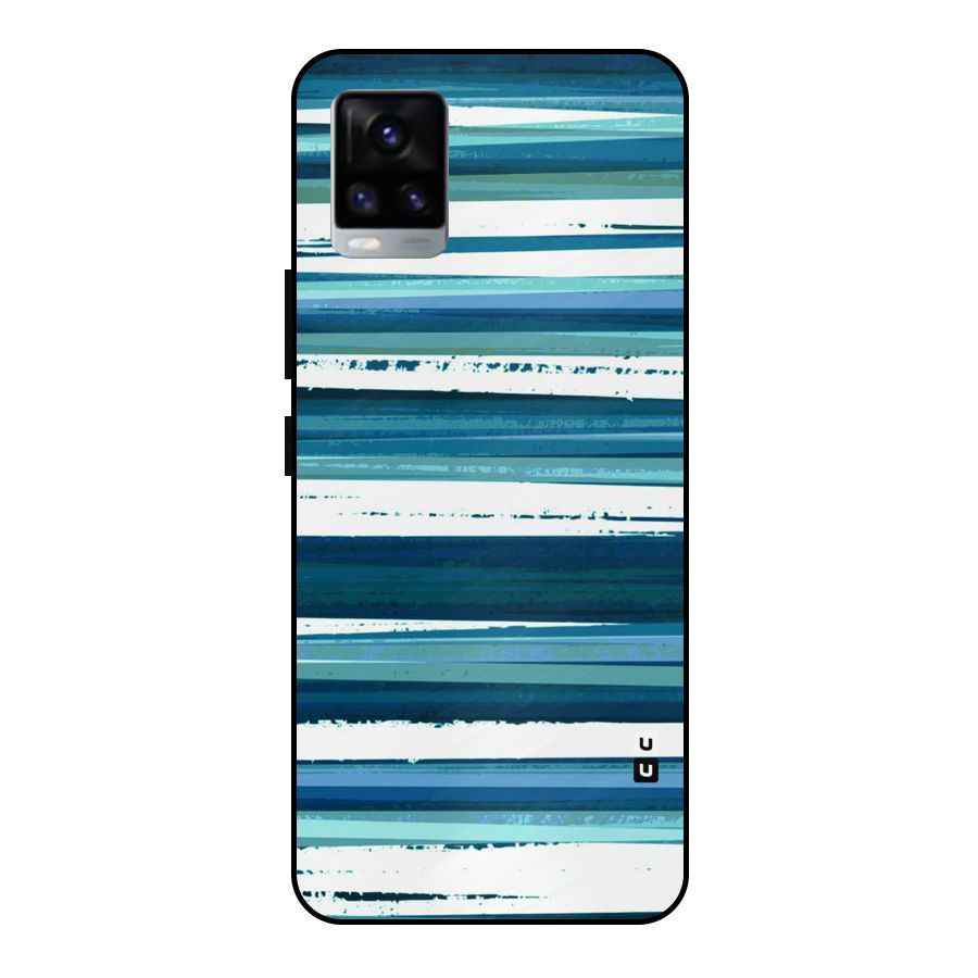 Simple Soothing Lines Metal Back Case for Vivo V20 2021