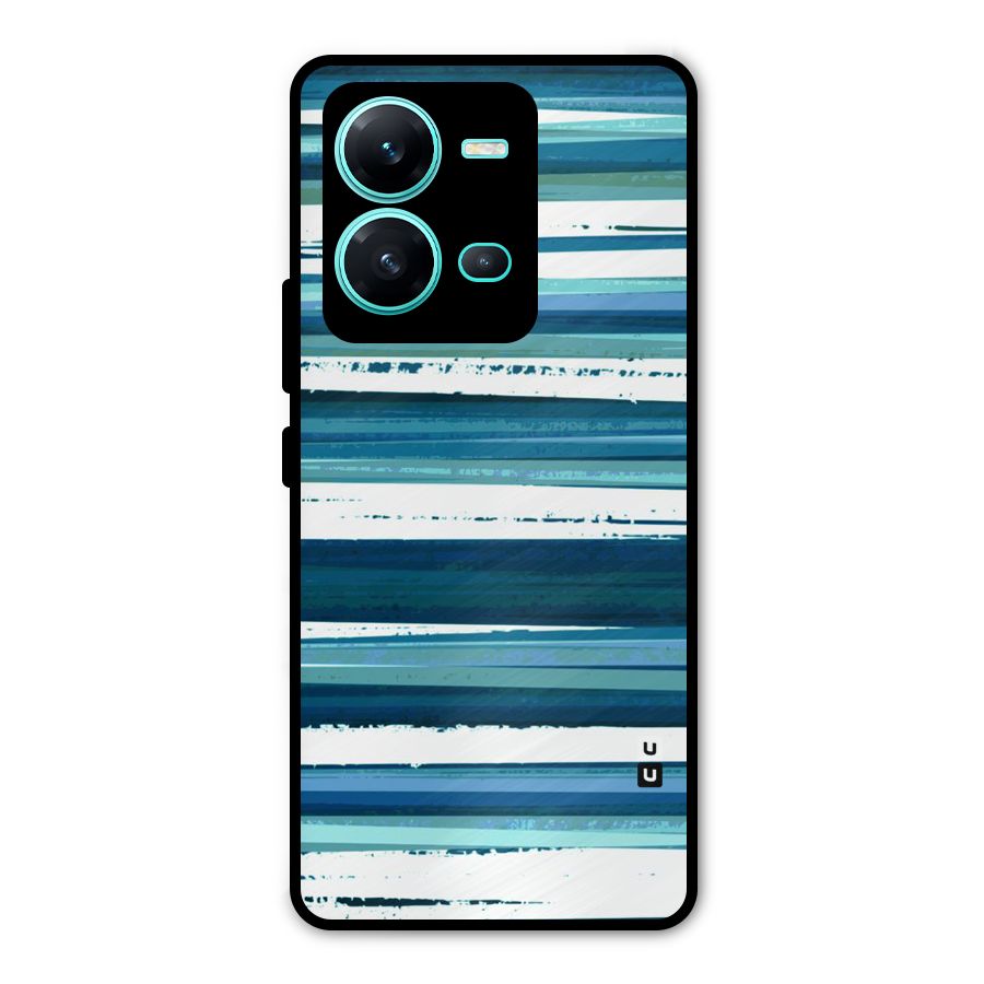 Simple Soothing Lines Metal Back Case for Vivo V25