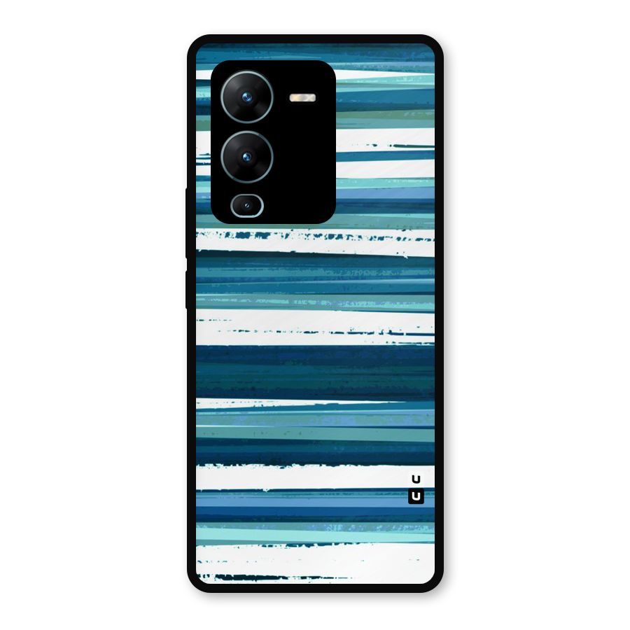 Simple Soothing Lines Metal Back Case for Vivo V25 Pro