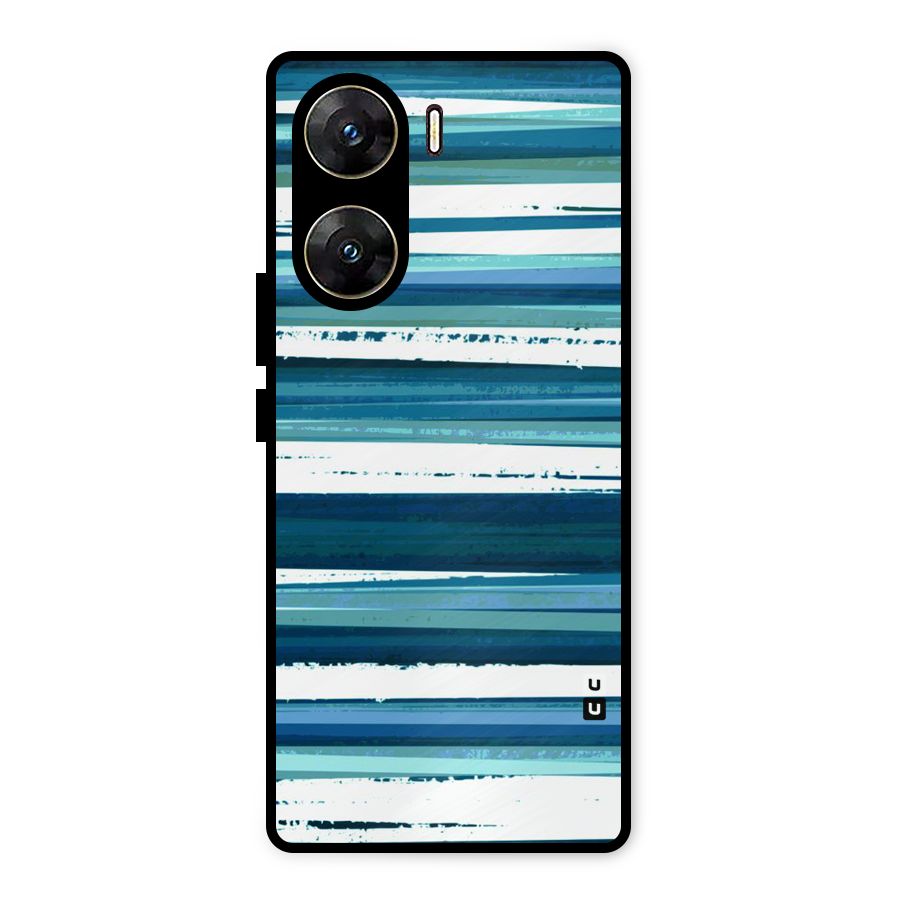 Simple Soothing Lines Metal Back Case for Vivo V29e