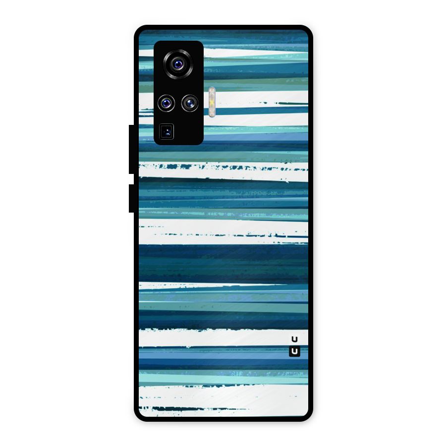 Simple Soothing Lines Metal Back Case for Vivo X50 Pro