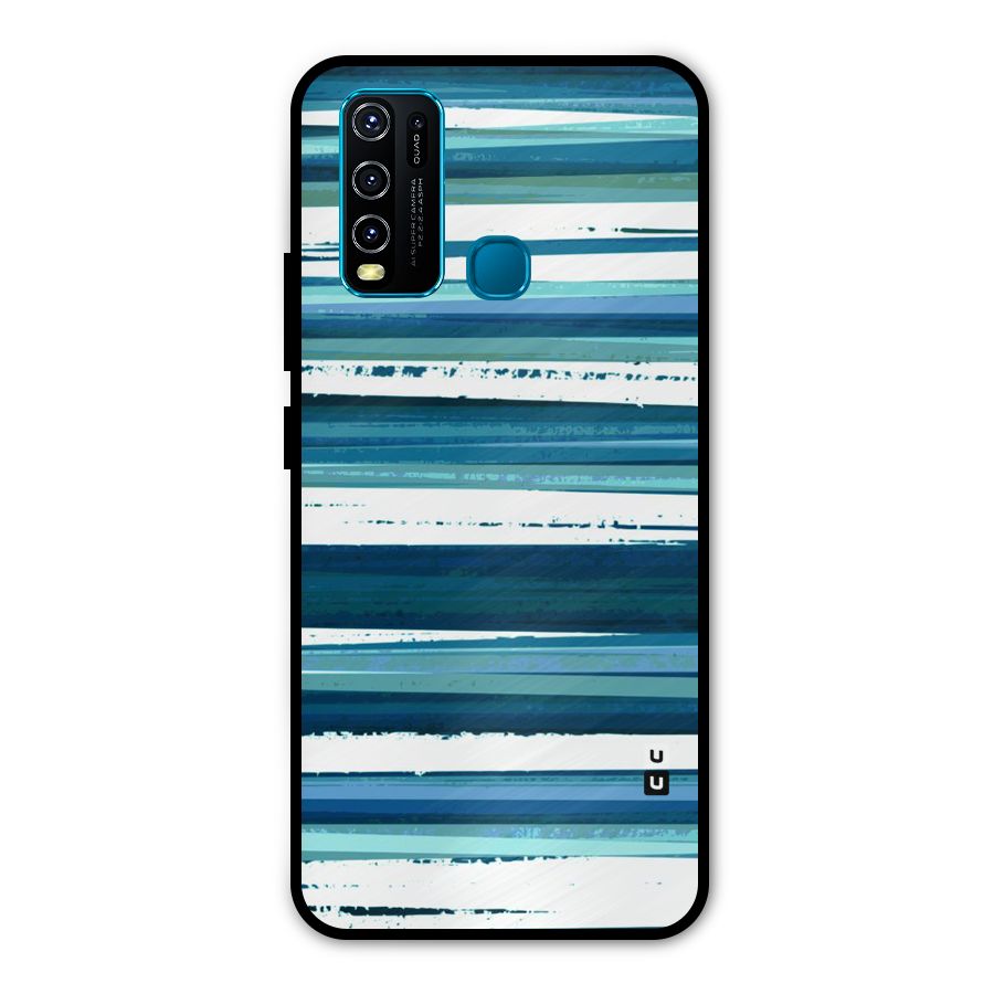 Simple Soothing Lines Metal Back Case for Vivo Y30