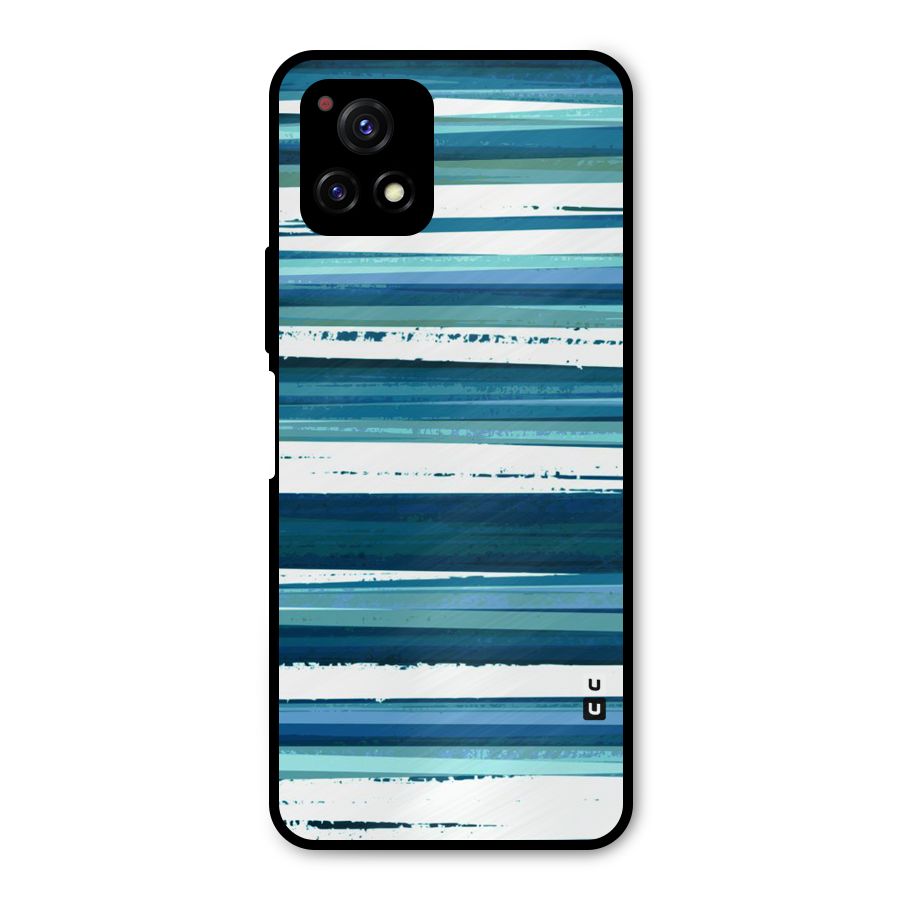 Simple Soothing Lines Metal Back Case for Vivo Y72 5G