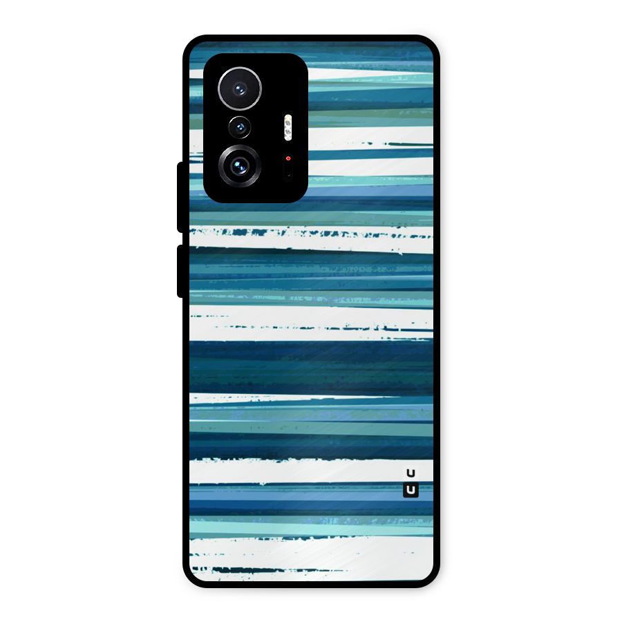 Simple Soothing Lines Metal Back Case for Xiaomi 11T Pro