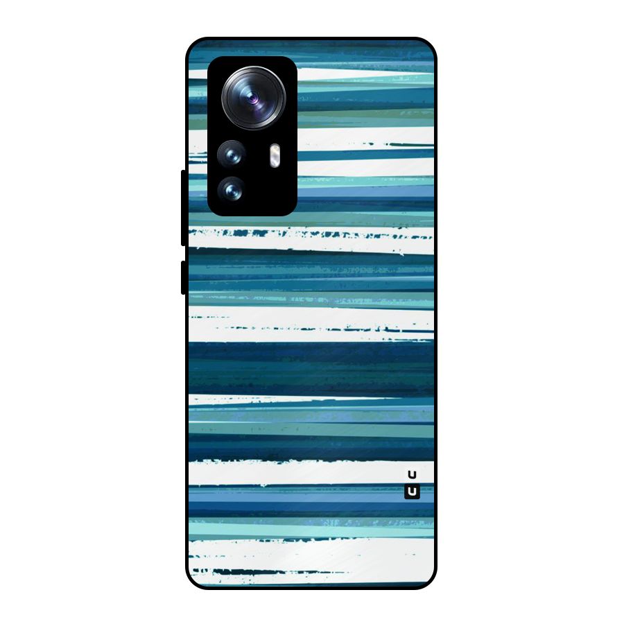 Simple Soothing Lines Metal Back Case for Xiaomi 12 Pro
