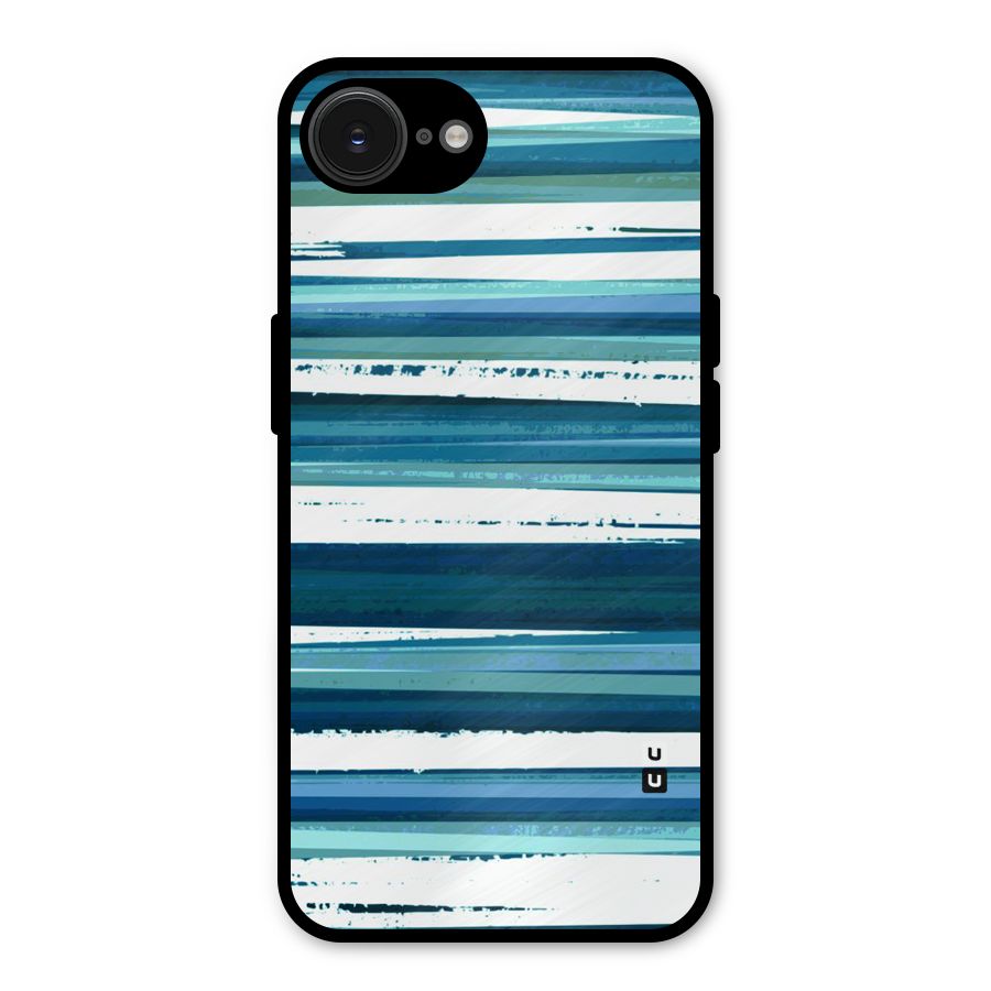 Simple Soothing Lines Metal Back Case for iPhone 16e