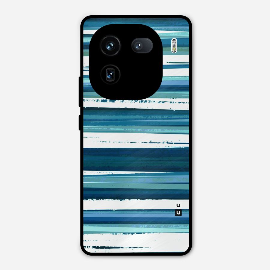 Simple Soothing Lines Metal Back Case for iQOO 12