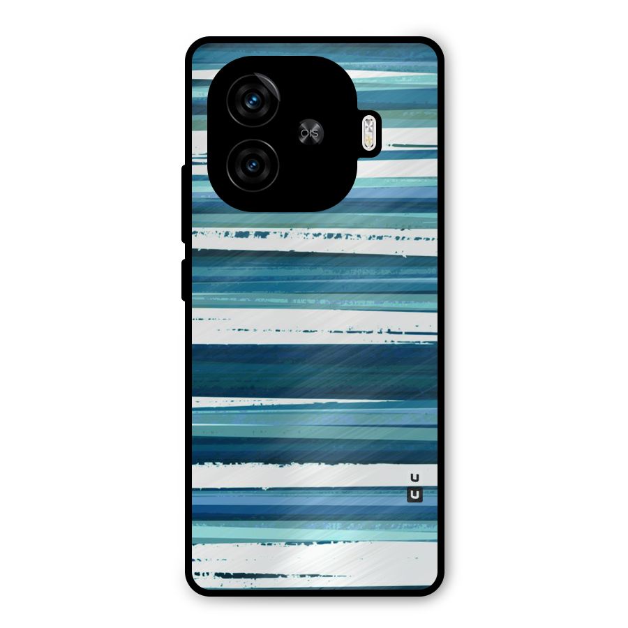 Simple Soothing Lines Metal Back Case for iQOO Neo 10R