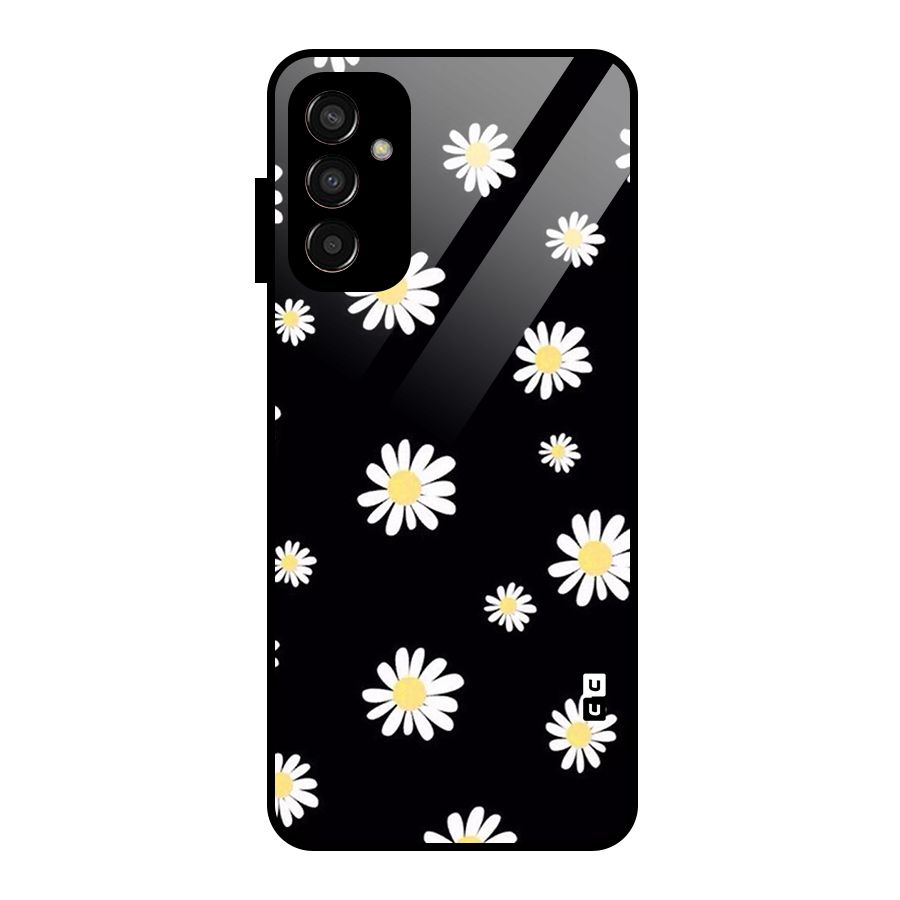 Simple Sunflowers Pattern Glass Back Case for Galaxy F13