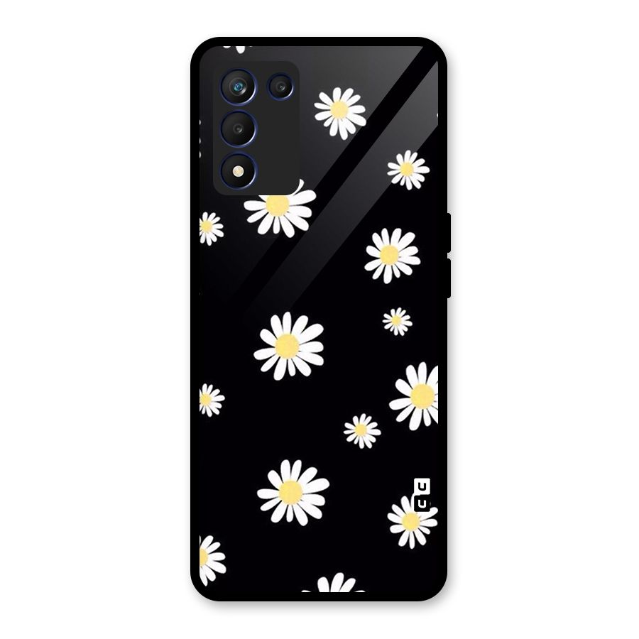 Simple Sunflowers Pattern Glass Back Case for Realme 9 5G Speed