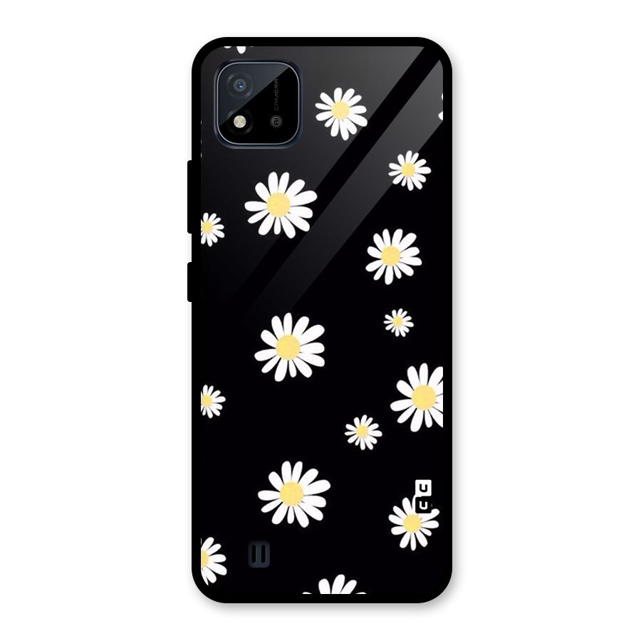 Simple Sunflowers Pattern Glass Back Case for Realme C11 2021