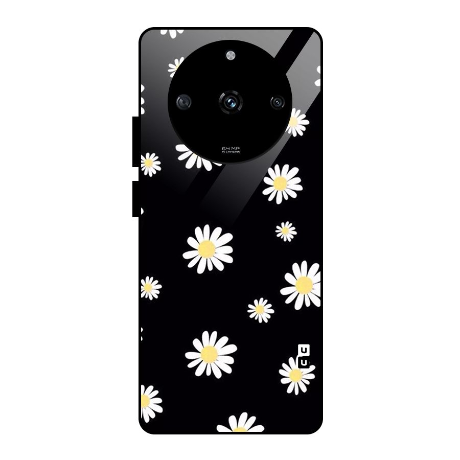 Simple Sunflowers Pattern Glass Back Case for Realme Narzo 60 5G
