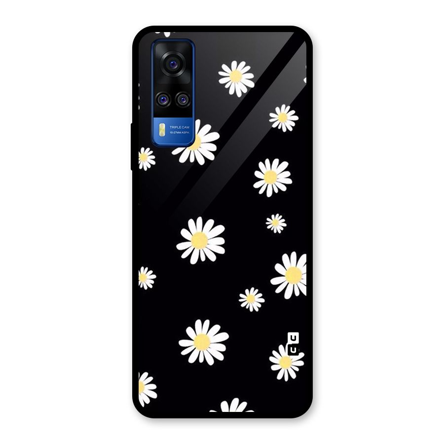 Simple Sunflowers Pattern Glass Back Case for Vivo Y31