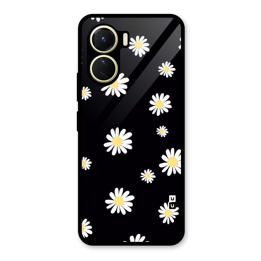 Simple Sunflowers Pattern Glass Back Case for Vivo Y56