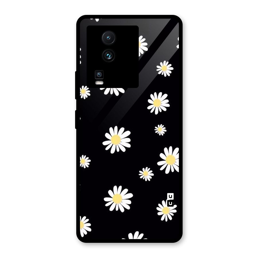 Simple Sunflowers Pattern Glass Back Case for Vivo iQOO Neo 7