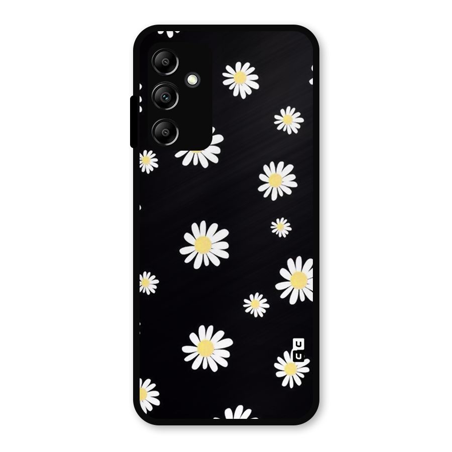 Simple Sunflowers Pattern Metal Back Case for Galaxy A14 5G