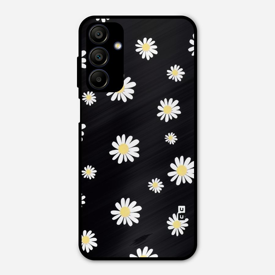 Simple Sunflowers Pattern Metal Back Case for Galaxy A15 5G