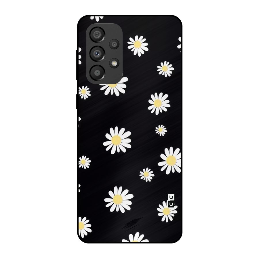 Simple Sunflowers Pattern Metal Back Case for Galaxy A33 5G