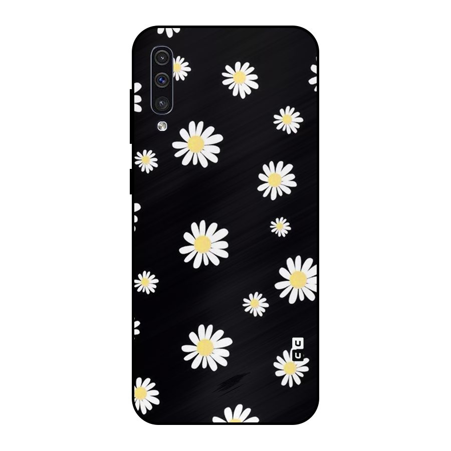 Simple Sunflowers Pattern Metal Back Case for Galaxy A50s