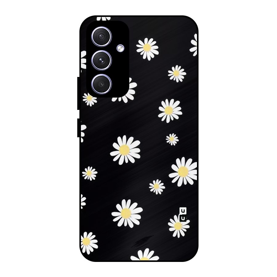 Simple Sunflowers Pattern Metal Back Case for Galaxy A54