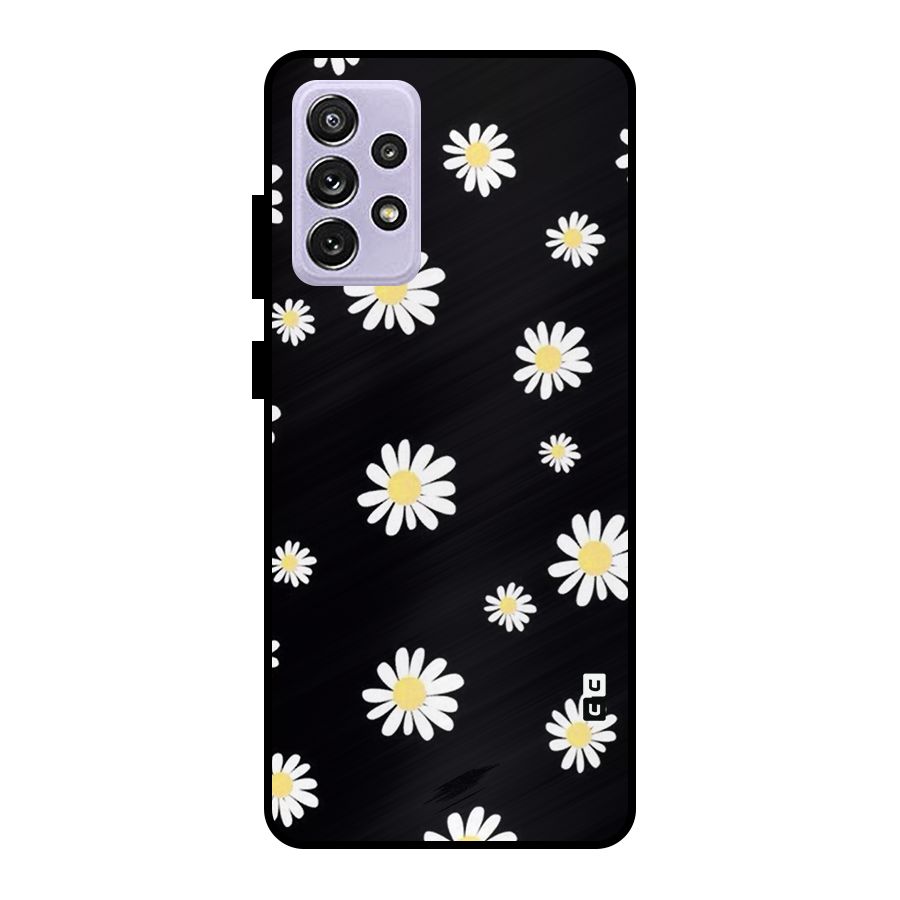 Simple Sunflowers Pattern Metal Back Case for Galaxy A72