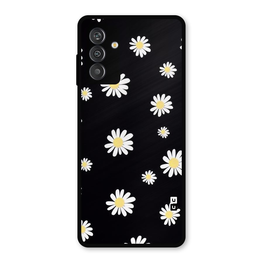 Simple Sunflowers Pattern Metal Back Case for Galaxy M13