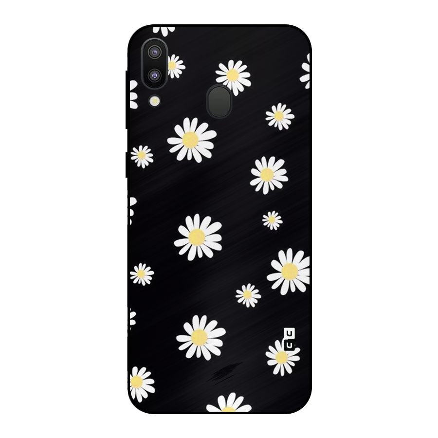 Simple Sunflowers Pattern Metal Back Case for Galaxy M20
